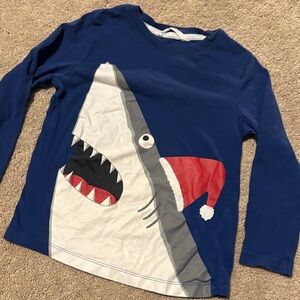 H&M Santa Shark Long Sleeve Tee
